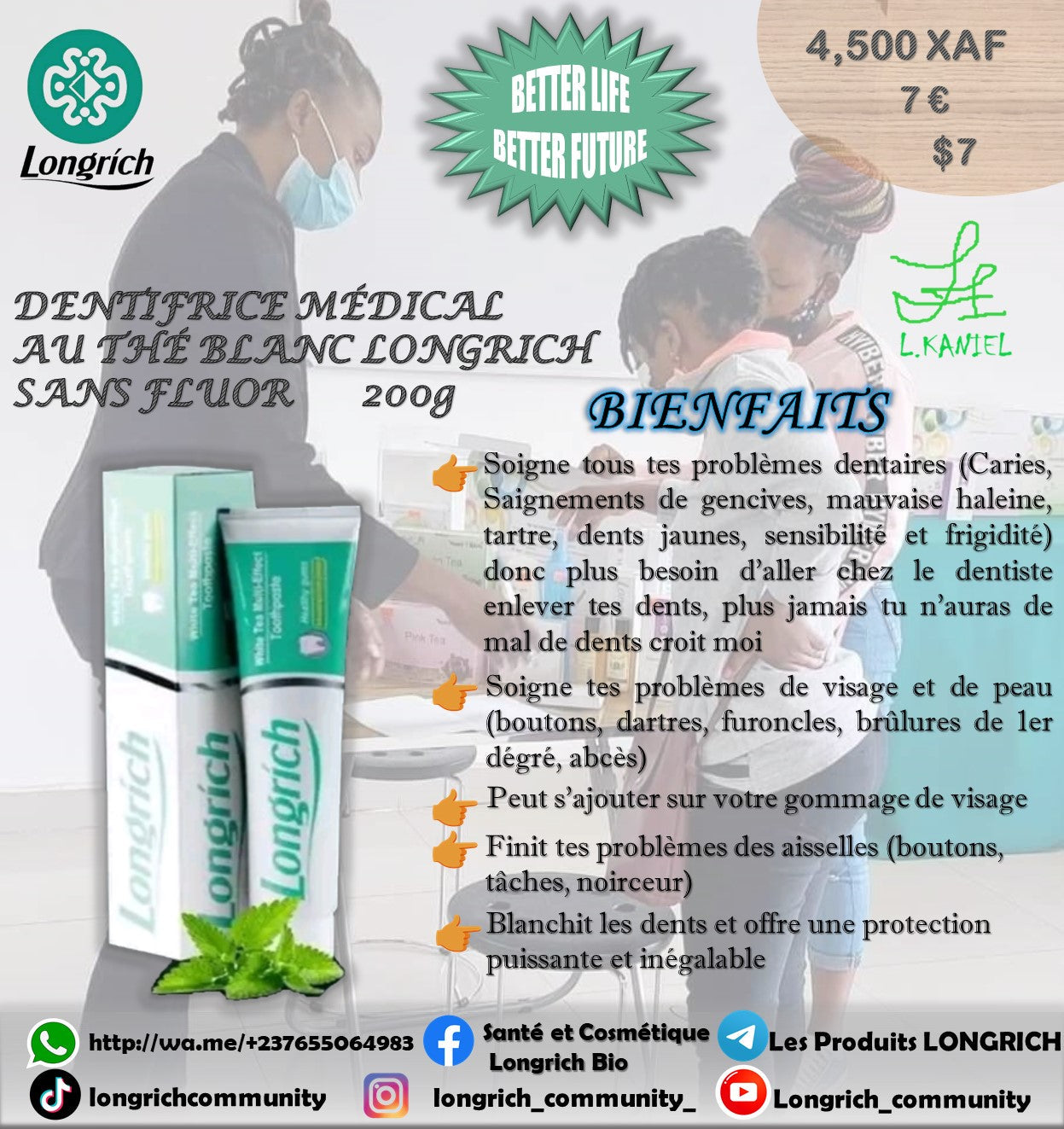 Maux de dents, Saignements dentaires, Sensibilité Aiguë Traitement Longrích